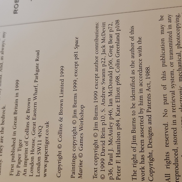 Transluminal The Paintings of Jim Burns 1999 Collectible Paperback Book - Picture 6 of 16